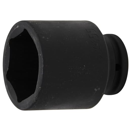 BGS 5755 | Kraft-Steckschlüssel-Einsatz Sechskant, tief | 20 mm (3/4") | SW 55 mm