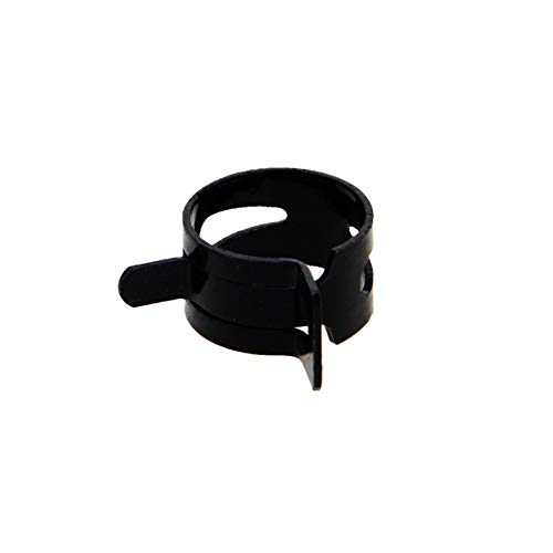 MroMax Steel Band Clamp 19mm for Fuel Line Silicone Hose Tube Spring Clips Clamp Black Manganese Steel 20Pcs - Image 3