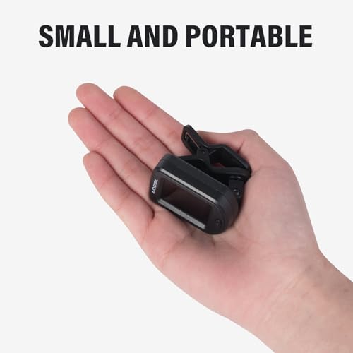 aodsk clip-on guitar tuner for string instrumentdigital electronic tunerlarge clear lcd displayrotatablesuitable for acoustic guitarukulelebassviolin and chromaticwith 10 guitar picks
