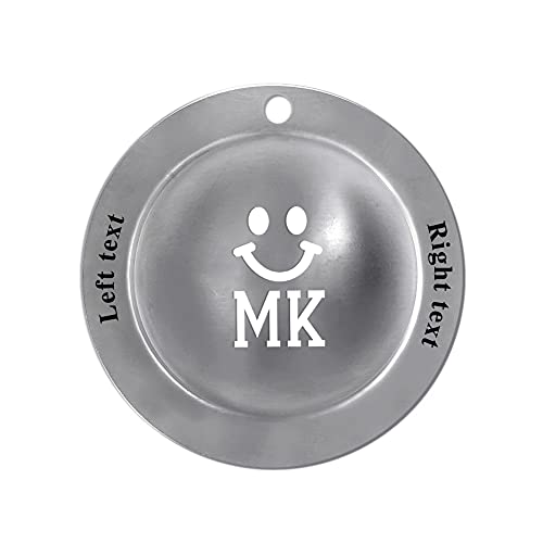 LisaKette Golfballmarkierer mit Buchstaben, Golfbälle Markieren mit Gravur, Personalsierte Golfball Markierer Edelstahl Stück Golf Alignment Tool, Geschenke für Golfer Geschenkidee Cover