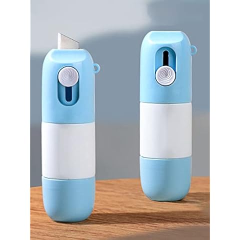 Yicare 2 unids líquido de corrección de papel térmico con cuchillo de desboxeo Cover