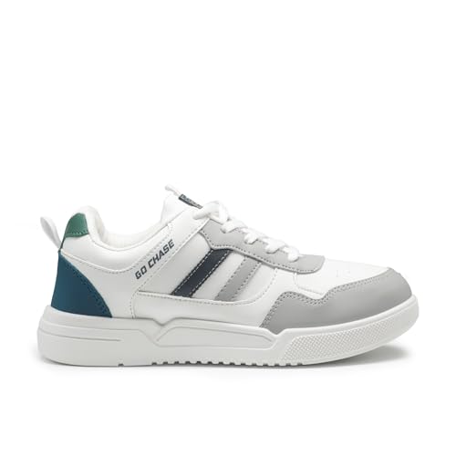 Image of ASIAN Men CRUZER-01 Stylish Casual Mid Top Sneakers and Trendy Shoes with Laces for Men & Boys | Perfect for Wearing to Outings, and Comfortable All-Day Use, Stylish and Durable