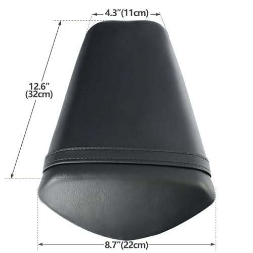 Asiento trasero de pasajero negro para moto Kawasaki ZX10R ZX1000 11-15 5