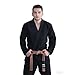 NAMAZU BJJ Gi for men Kimonos BJJ Uniform Brazilian Jiu Jitsu Suit (Black, SIZE-A4)