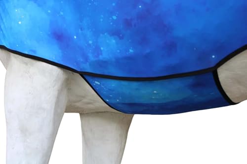 Image of X-Large Challenger Horse Comfort Stretch Sleazy Full Body Sheet with Neck - 4-Way Stretch Spandex Hood, Seamless Face Design - Night Sky Print 521MW12