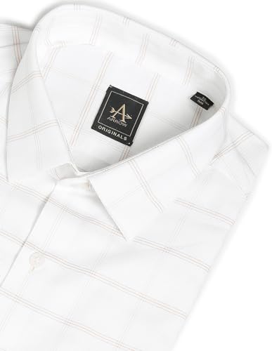 Image of Arrow Slim Fit Mens Formal Shirt - 100% Cotton, Breathable & Comfortable, Full Sleeves Shirts for Men