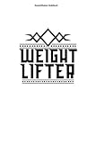 Gewichtheben Notizbuch: 100 Seiten | Liniert | Langhantel Trainer Fitness Fitnesstrainer Heben Hantel Bodybuilder Gewicht Gym Krafttraining Studio Reps Workout Fitnesstudio Heber Bodybuilding Training
