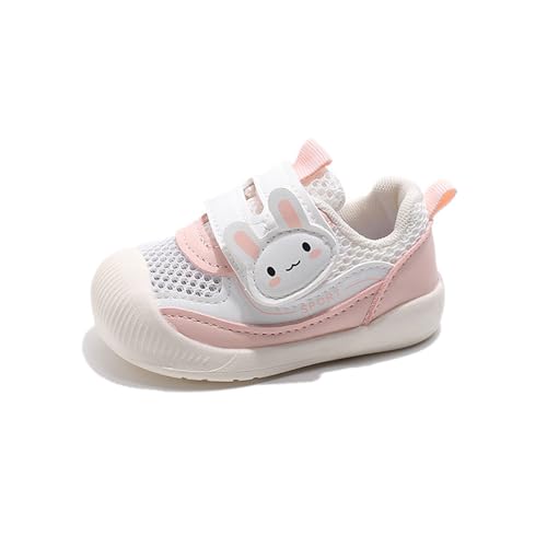 Baby Breathable Sneakers Infants Mesh Sport Shoe Lightweight First Walking Shoes Cute Bear Bunny Decoration Indoor Non-Slip