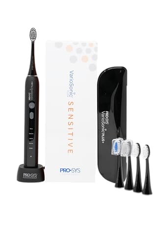 Brosse à dents électrique PRO-SYS VarioSonic+ Plus Sensitive Kit au design ergonomique
