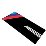 BIKETEK Motorcycle Floor mat Work mat Washable Non-Slip Oil Absorbing Bicycle Parking mat Racing Style Track Rug (Style 4, 23'x79')