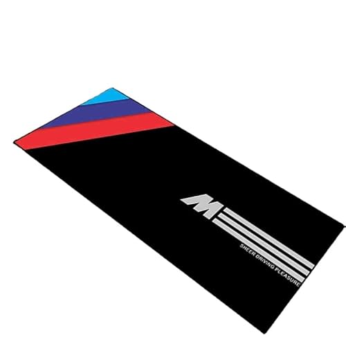 BIKETEK Motorcycle Floor mat Work mat Washable Non-Slip Oil Absorbing Bicycle Parking mat Racing Style Track Rug (Style 4, 23