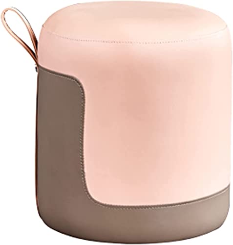 Pouf rond en PU résistant pour petits espaces et salons - 2