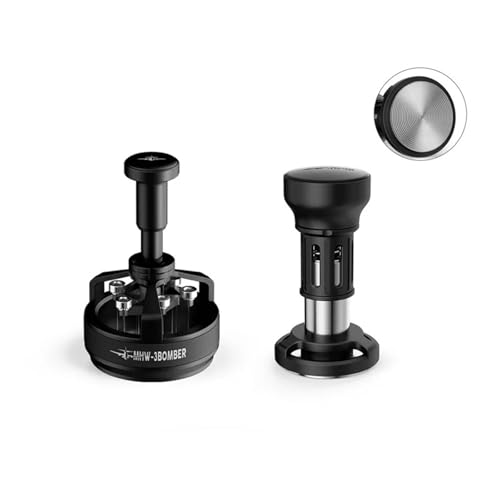 Kaffeestampfer, 51/53/58 mm, Espresso-Stampfer mit konstantem Druck, 4-gefederter Tamper, Barista-Kaffeezubehör(51mm Thread Set) Kaffeestampfer, 51/53/58 mm, Espresso-Stampfer mit konstantem Druck, 4-gefederter Tamper, Barista-Kaffeezubehör(51mm Thread Set)