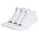 adidas Unisex Cushioned Low-Cut Socks 3 Pairs, White / Black