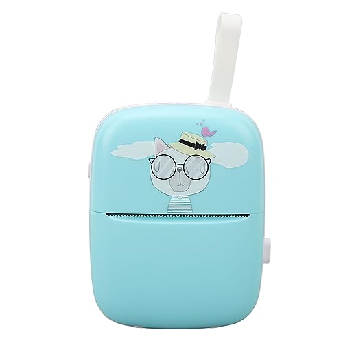 Mini Impresora, Pregunta Equivocada, Fotografía, Impresora Multifuncional Inalámbrica de Conexión Rápida para la Oficina de la Escuela en Casa (Blue)
