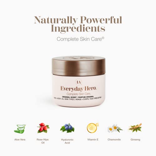 Infinitealoe, Aloe Vera Body & Face Moisturizer – Original Scent Face Cream, Body Cream, Hand Lotion For Dry Skin – 4 Large Jars (8 Oz.) & 4 Travel Jars (0.5 Oz.) #TOP2