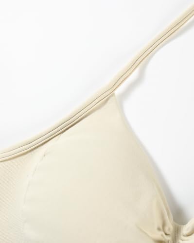 Image of AUROLA Influence Strappy Bra Sports Bras for Women, Backless Padded Impact Strappy Bra Workout Gym Yoga with Removable Cups