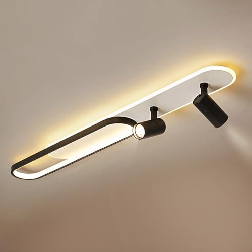 Image of Smartway Aubin Modern LED Ceiling Light Minimalism Acrylic Design 3 Light Mode (Warm Natural & Cold White) for Hallway Office Bedroom Kitchen Living Room