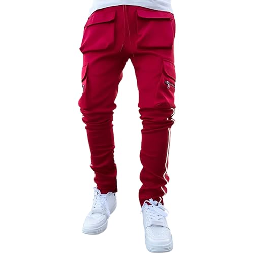 Pantalon de sport conique hommes cargo hip hop casual punk joggers