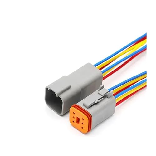 Connecteur DEUTSCH DT étanche 6P mâle femelle avec faisceau de 15 cm pour câblage électrique