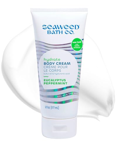 Seaweed Bath Co. Hydrate Body Cream - Eucalyptus Peppermint - Hydrating Scented...