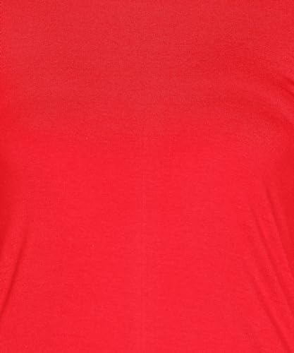 Image of FLEXIMAA Women's Cotton Plain Round Neck 3 /4 Sleeve Long Top