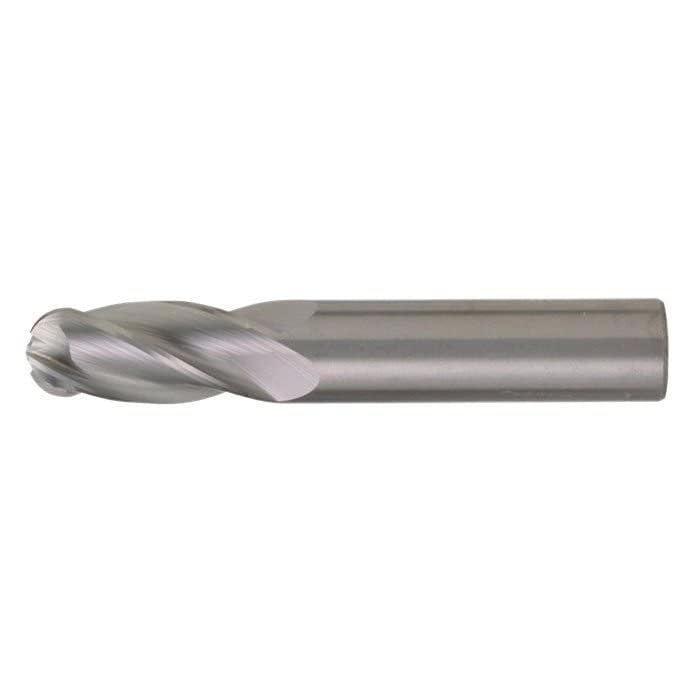 Cleveland C83556 CEM-SE-4B Ball Nose Center Cutting General Purpose Regular Length Single End End Mill, 7/16 in Dia Cutter
