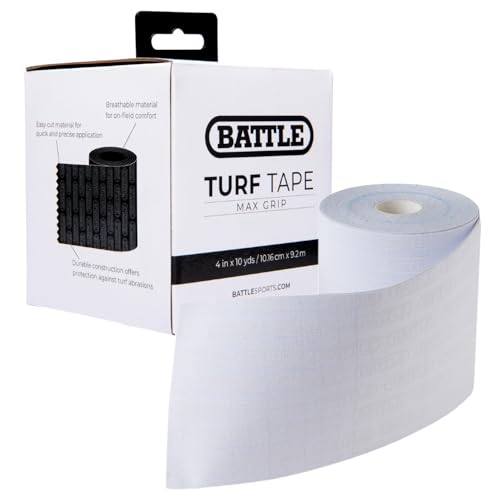 Battle Sports Football Turf Tape - Extra Wide - 30 feet, Waterproof Athletic Tape - Flexible, Breathable, Easy to Cut
