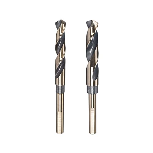 QUARKZMAN Hss-Tin Bohrer Set, 13mm/16mm Metallbohrer Set Profi, Titan-Nitrid Beschichtet, HSS 4341, Metall Bohrerset Hss-G Tin für Edelstahllegierung Kupfer, 2 Stück
