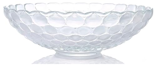 HTTGDGDH Frutero De Cristal para Encimera De Cocina, Plato Sencillo De 30 Cm, Bandeja para Compota De Frutos Secos, Ideal para El Hogar, La Sala De Estar Y Las Verduras.