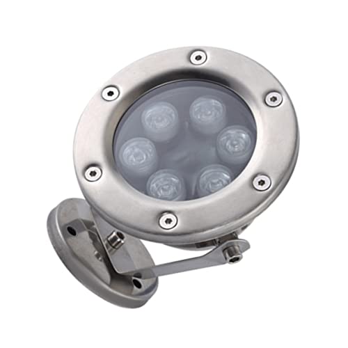ROMISBABA Luces LED Sumergibles Impermeables para Piscina y Estanque Acero Inoxidable Resistente Instalación Decoración para Jardín Boda y Fiesta
