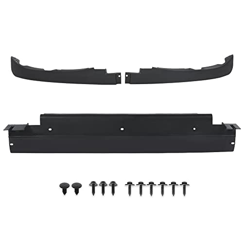 CHEDA Front Air Dam Spoiler Complete 3 Piece Kit Compatible with C6 Corvettes 2005-2013 with Mount Hardware