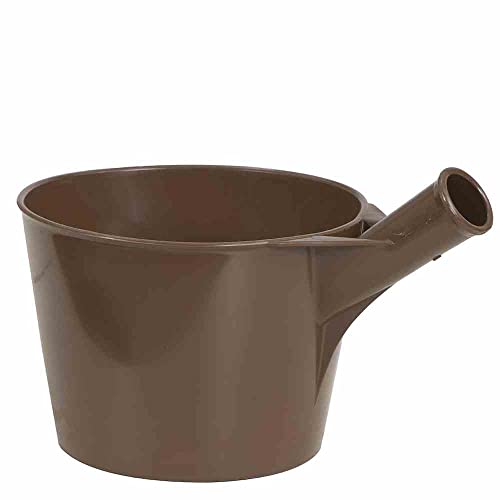 KERBL Jaucheschöpfer Braun aus Kunststoff, mit Tülle, Fassungsvermögen 4,4 l