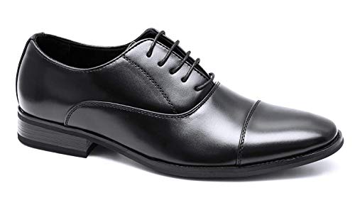  Evoga Scarpe uomo class nero vernice calzature eleganti business cerimonia (43)