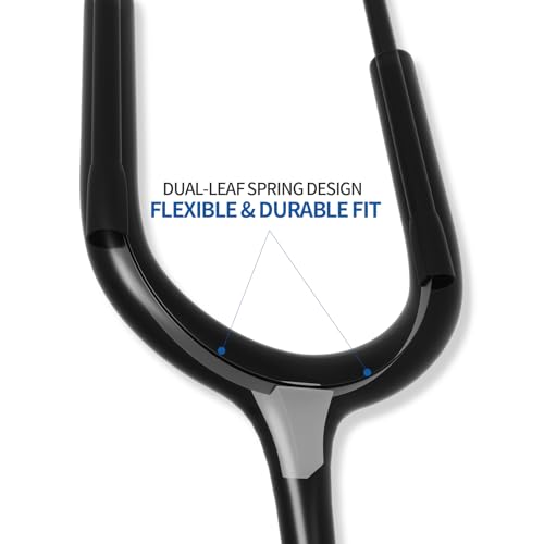 Image of Scian 30G-BK Stethoscope - Lightweight Design, Satin Tube - Essential Black Nurse Gear