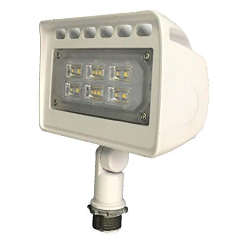 Image of Morris 71135A LED ECO-Flood Light with 1 /2-inch Adjustable Knuckle, 120-277V, White, 12W, 1423 lm 5000K