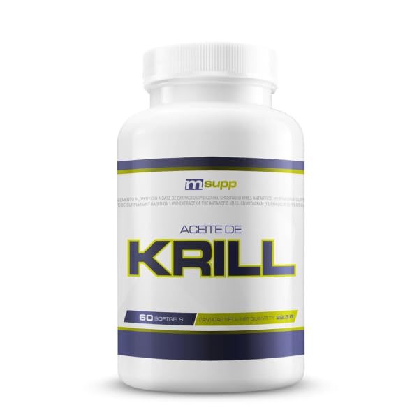 MM SUPPLEMENTS   Aceite de Krill   60 Softgels   Extracto de Krill Antártico   Alto Contenido Omega 3 EPA y DHA   Mejora Salud Cardiovascular y Hepática   Metabolismo Normal de los Lípidos