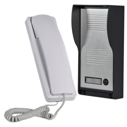 Mercury 2-Wire Audio Door Phone System Clear Two-Way Communication Weatherproof Outdoor Unit & Electronic Lock Control Easy Wired Home Intercom System UK