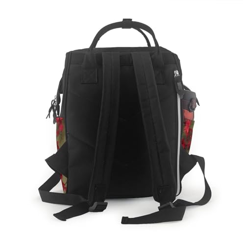Sac à dos de voyage à fleurs pour les sorties avec bébé et PC - 3