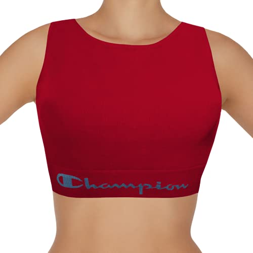 Top Cropped Esportivo, Champion, Feminino, Vermelho, GG