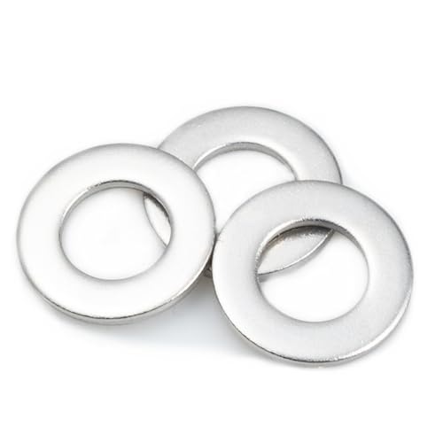 LUPANTER M6 Flat Washers 100 Pack, Stainless Steel Metric Washers for Screws and Bolt…