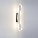 【Arc Rotatable]】Aplique pared interior led diseño en forma de arco del cuerpo de la lámpara puede girar alrededor de 350° para ajustar el área de luz y decorar mejor el ambiente.