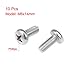uxcell M6x14mm Machine Screws Pan Phillips Cross Head Screw 304 Stainless Steel Fasteners Bolts 10Pcs