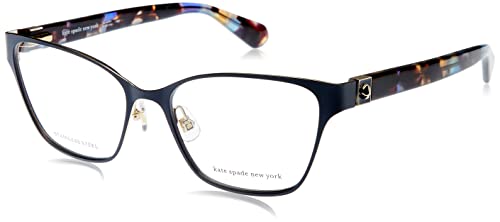 Image of Kate Spade Ivie LKS/16 GOLD BLUE Eyewear Women's Steel, Standard, 52