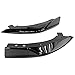 IKON MOTORSPORTS, Rear Diffuser & Aprons Compatible with 2019-2022 Toyota Corolla Hatchback, TS Style Painted Attitude Black Metallic (Color Code #218) ABS Plastic Rear Bumper Lip