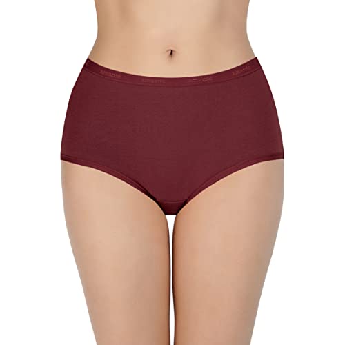 Image of Amante Solid Cotton Full Brief Panty Pack(Pack of 3)