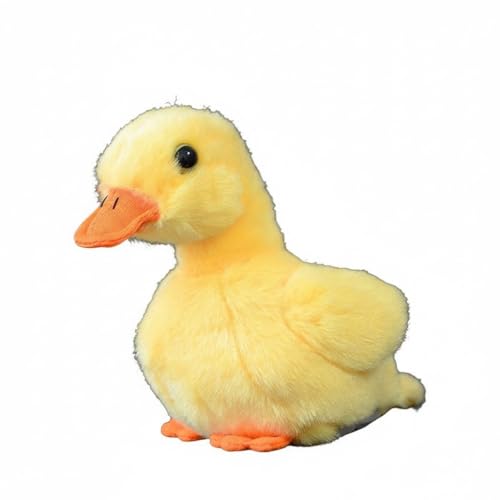 Wyvix Patito Amarillo Realista de Peluche – pequeño y Suave 12 cm con Cuerpo Bonito Regalo Pascua Granja