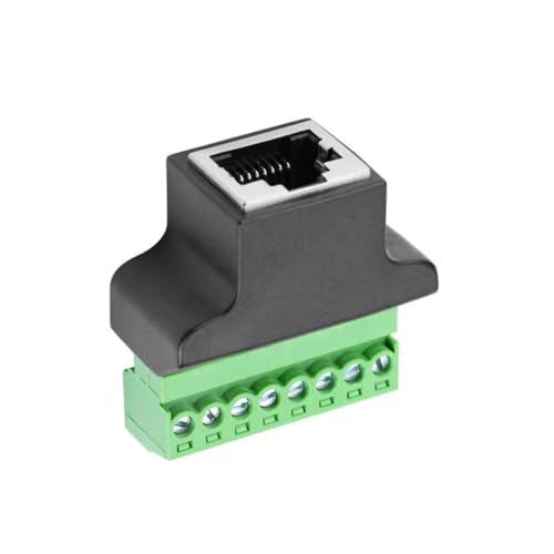 Adaptador RJ45 Hembra a Terminal de Tornillo 8 Pines x4 miniatura 6