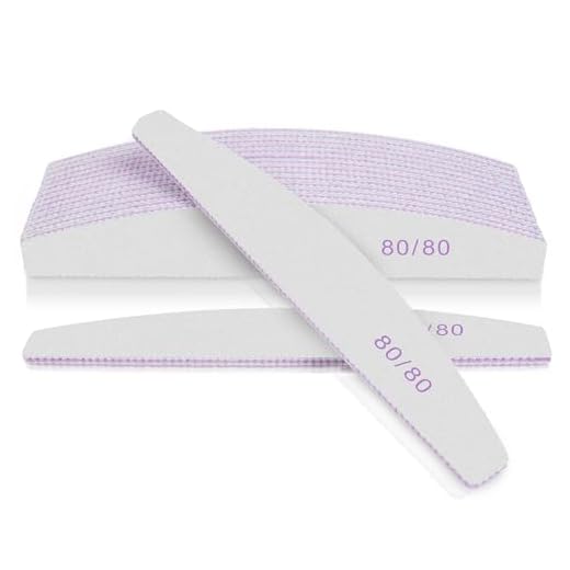 LOPHE Professionelle Nagelfeile, 80/80 Grit Nagel Feilen, Set mit 16 Nagelfeile, Nagelfeilen Doppelseitige für Nagelpflege und Nagelstyling im Nagelstudio und Zuhause