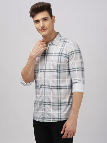 Image of BULLMER Trendy Regular Fit Striped Causal Full Sleeve Shirt for Men.